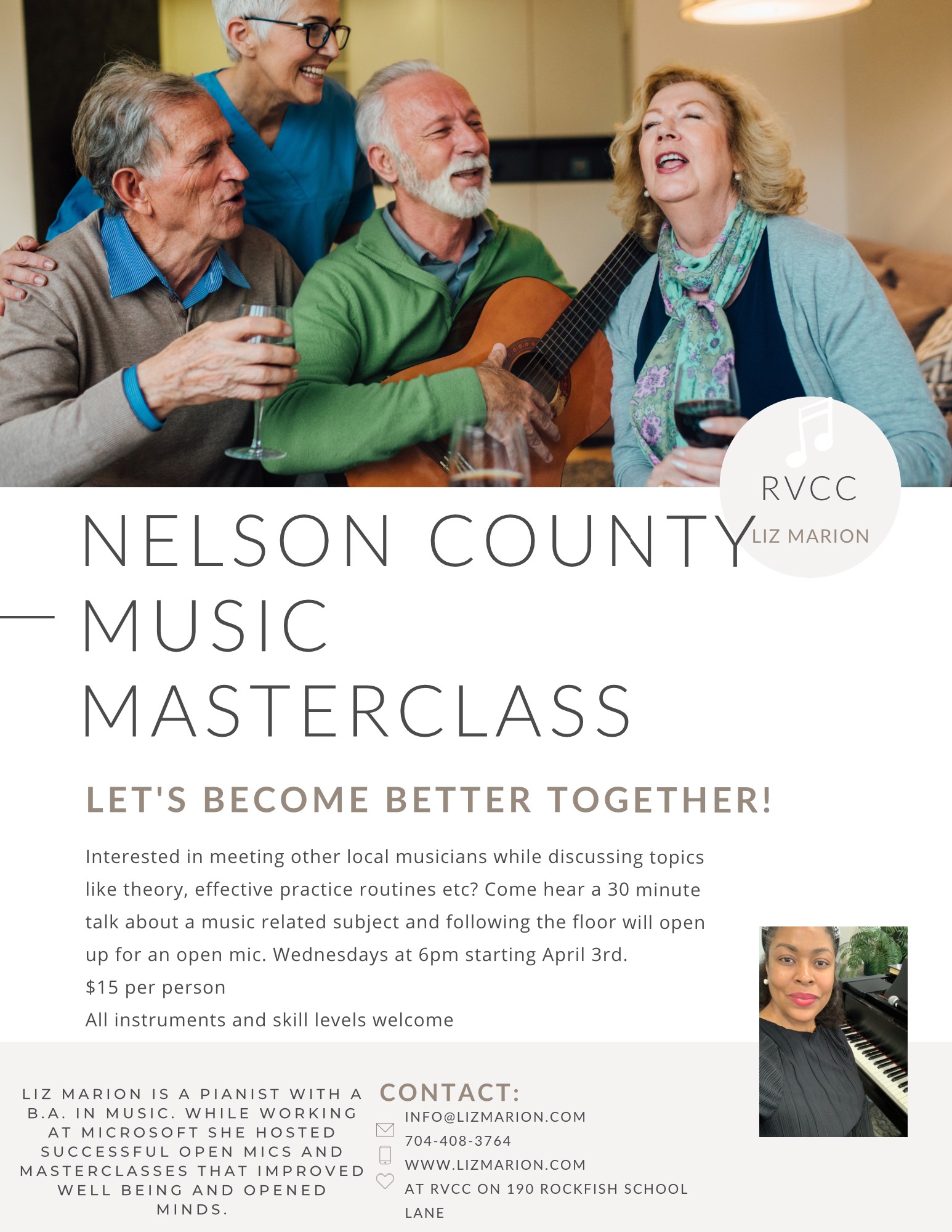 Master Classes  Department of Music